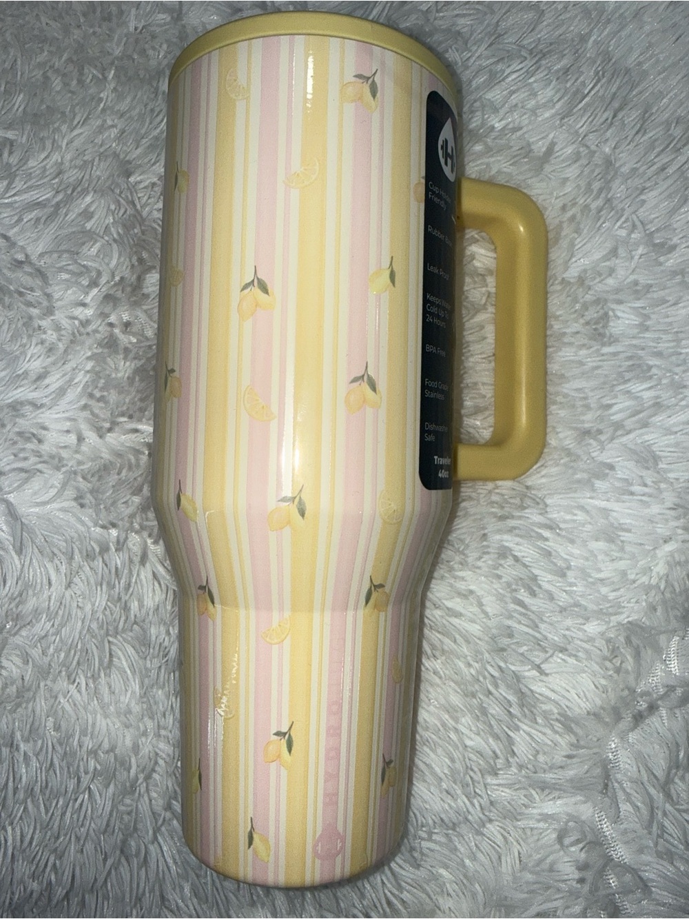 Hydrojug  Yellow Striped Lemon Traveler 40 oz
